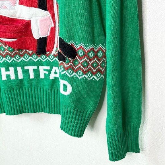 Spencer’s Gifts Ugly Christmas Holiday Sweater “I See You When You’re Sh*tfaced” - Picture 4 of 10